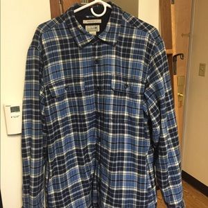 L.L Bean Fleece-Lined Flannel Shirt